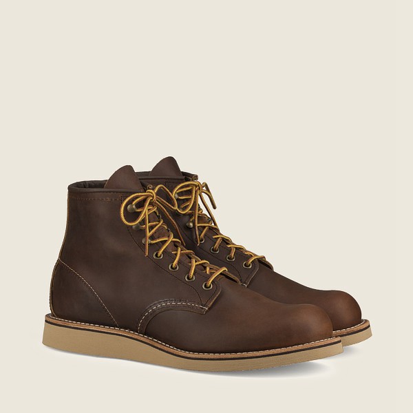 Botas Red Wing Heritage Hombre Marrom Oscuro - Rover - 6-Inchr Rough & Tough Cuero - 659-QIAGNY